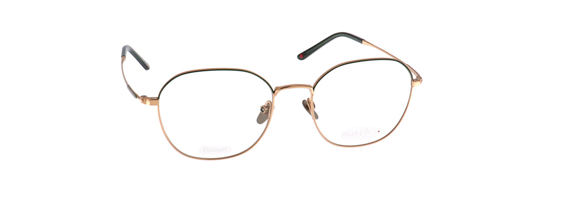 Makellos ME 1090 05 52 rosegold-green semimat eyewear – stylish optical frame available from Primy B2B eyewear wholesale.