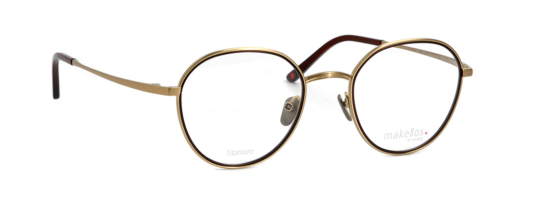 Makellos ME 1098 02 50 gold brushed-chestnut mat eyewear – stylish optical frame available from Primy B2B eyewear wholesale.