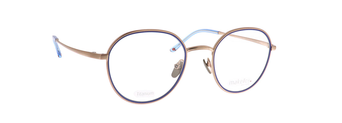 Makellos ME 1098 05 50 rosegold-azure eyewear – stylish optical frame available from Primy B2B eyewear wholesale.