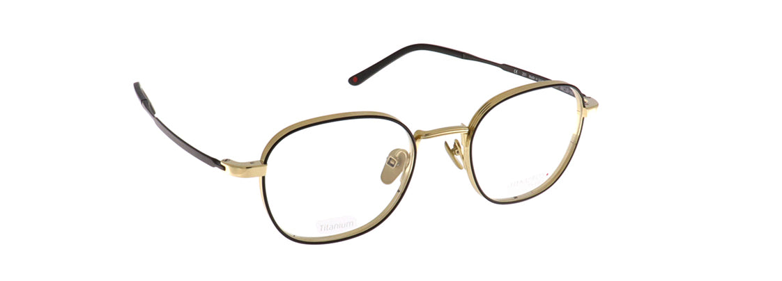 Makellos ME 1102 04 48 black/gold shiny eyewear – stylish optical frame available from Primy B2B eyewear wholesale.