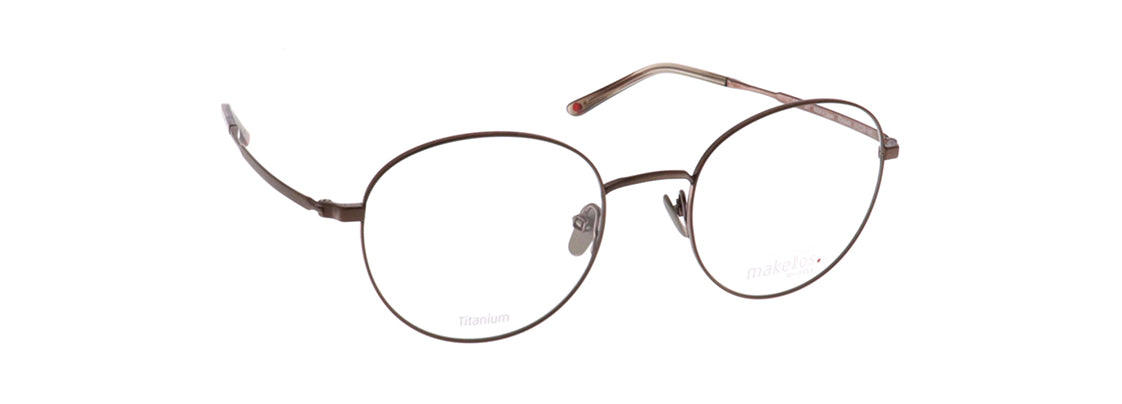Makellos ME 1107 01 51 walnut brown mat eyewear – stylish optical frame available from Primy B2B eyewear wholesale.