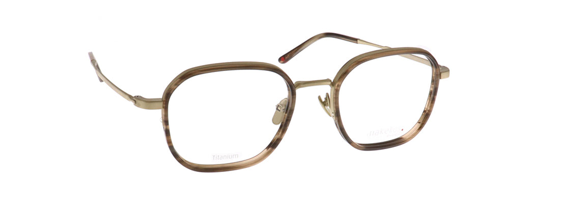 Makellos ME 1108 01 52 gold mat/brown horn eyewear – stylish optical frame available from Primy B2B eyewear wholesale.