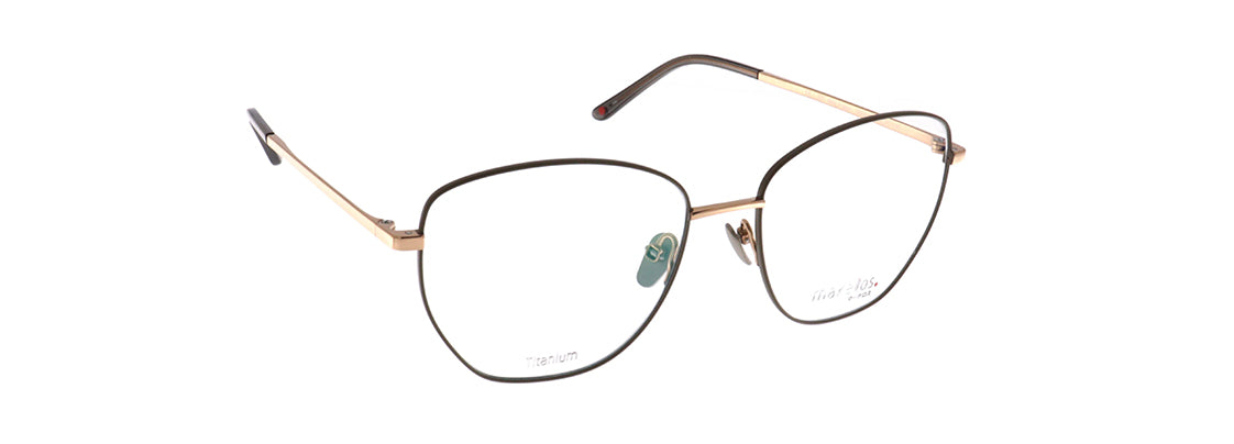 Makellos ME 1112 01 55 taupe/rose gold eyewear – stylish optical frame available from Primy B2B eyewear wholesale.
