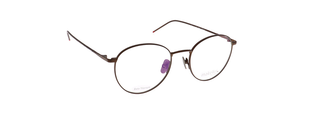 Makellos ME 1118 03 50 brushed copper eyewear – stylish optical frame available from Primy B2B eyewear wholesale.
