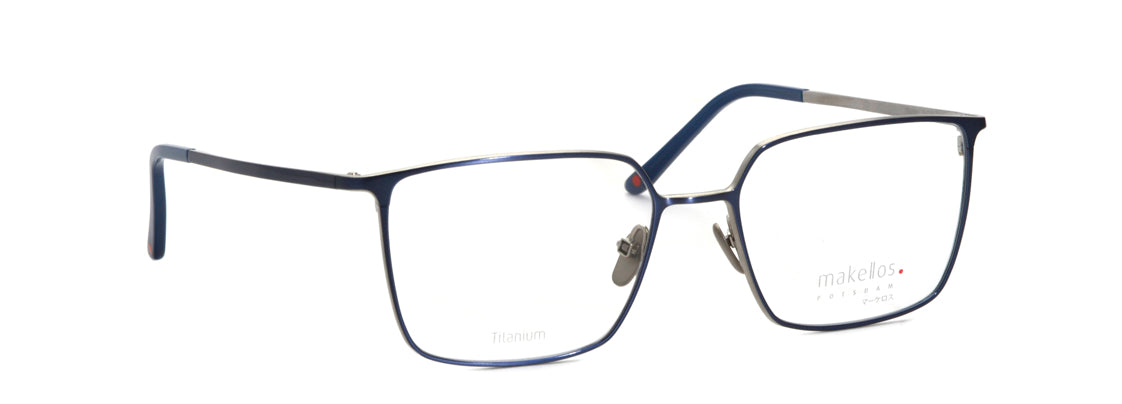 Makellos ME 3009 02 54 silver brushed-ocean blue eyewear – stylish optical frame available from Primy B2B eyewear wholesale.