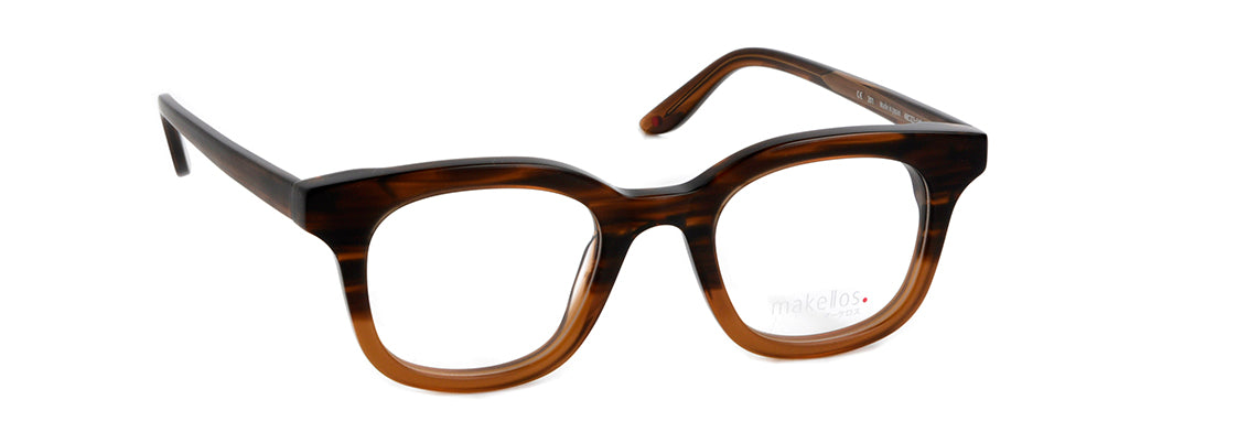 Makellos ME 5083 01 48 brown yellow demi eyewear – stylish optical frame available from Primy B2B eyewear wholesale.