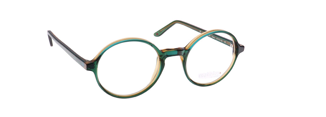 Makellos ME 5089 35 47 green brown transparent eyewear – stylish optical frame available from Primy B2B eyewear wholesale.