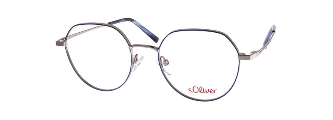 S.oliver SO 1024 04 50 dark blue/gun eyewear – stylish optical frame available from Primy B2B eyewear wholesale.