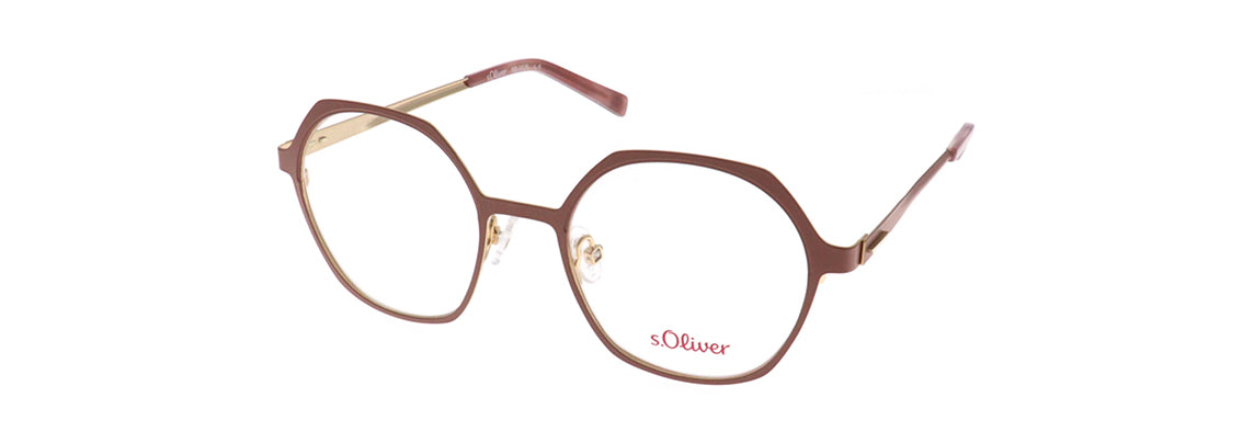 S.oliver SO 1029 04 49 rosewood/gold eyewear – stylish optical frame available from Primy B2B eyewear wholesale.