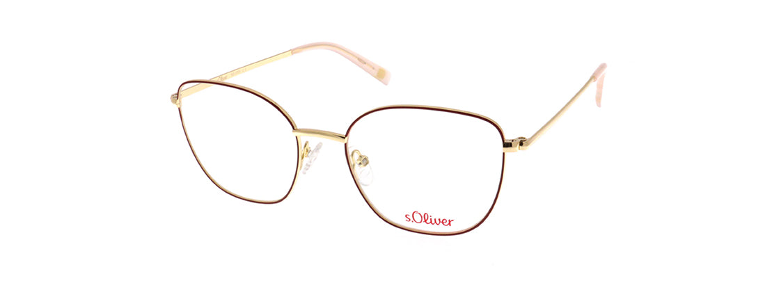 S.oliver SO 1033 01 52 gold/ruby red eyewear – stylish optical frame available from Primy B2B eyewear wholesale.